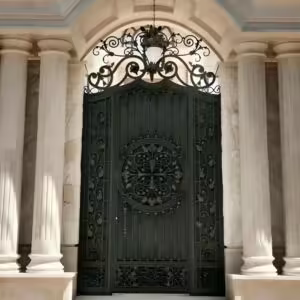 خرید درب فرفورژه فلزی مدرن مقاوم خرید درب فرفورژه فلزی مدرن مقاوم