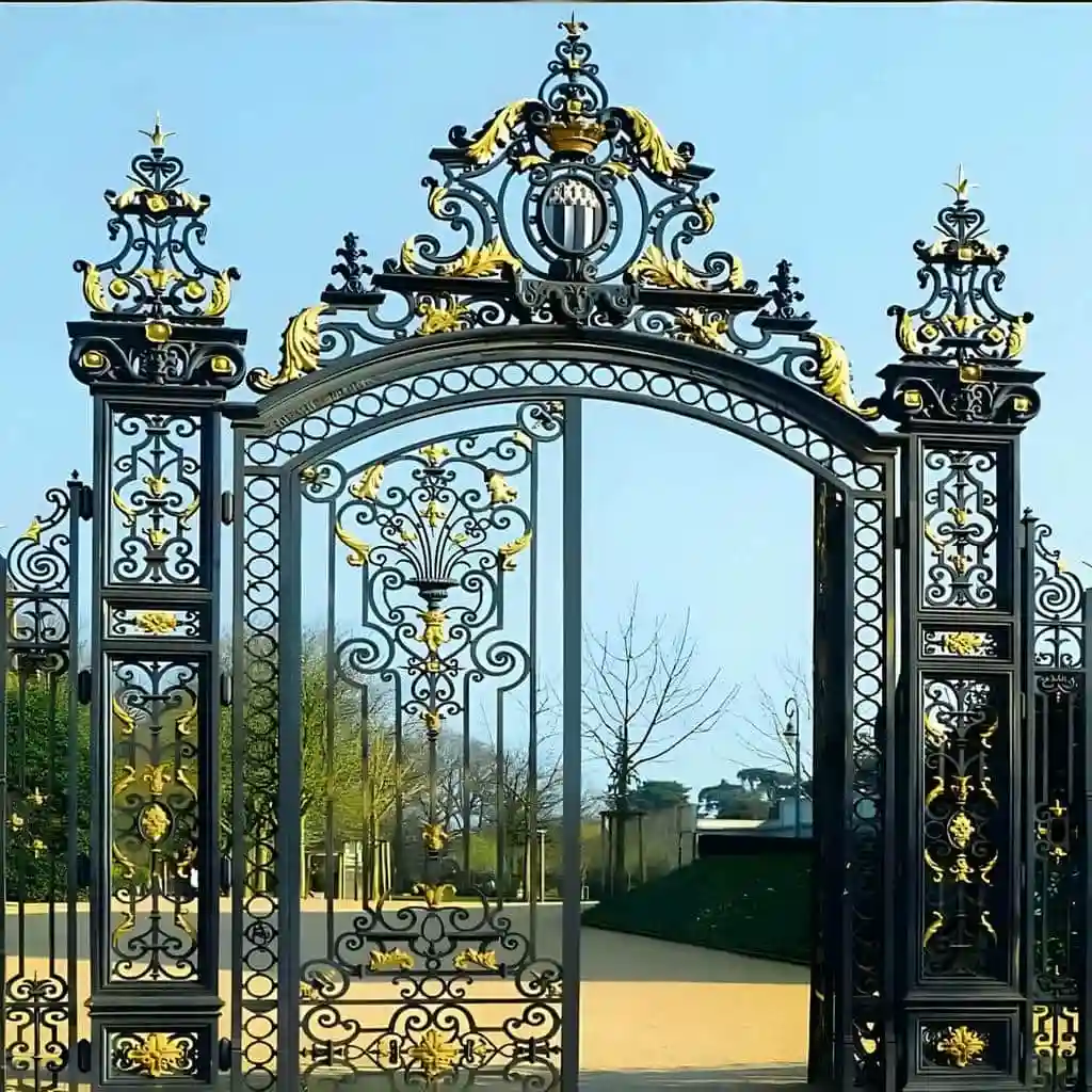 نمونه درب پارکینگ فلزی CNC