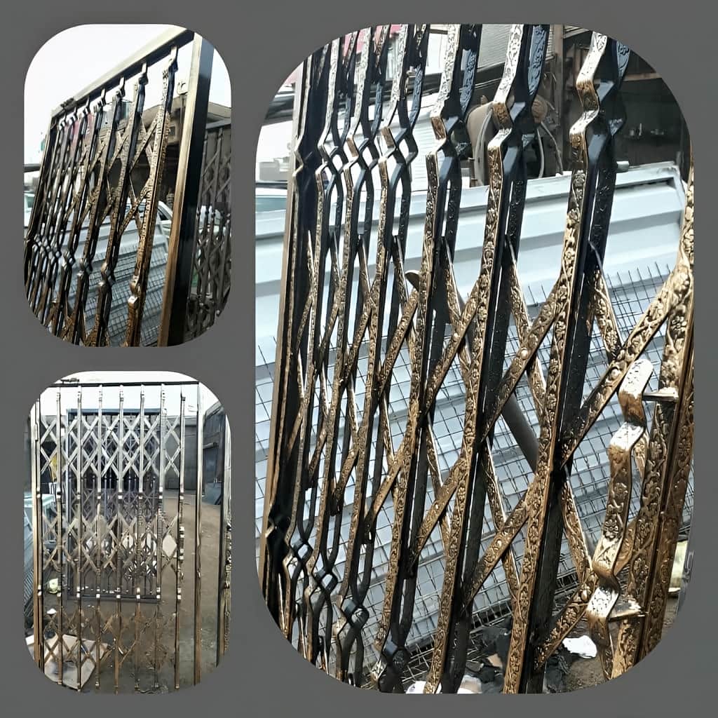 قیمت درب آکاردئونی حفاظ آپارتمان سه گل در اشتهارد
