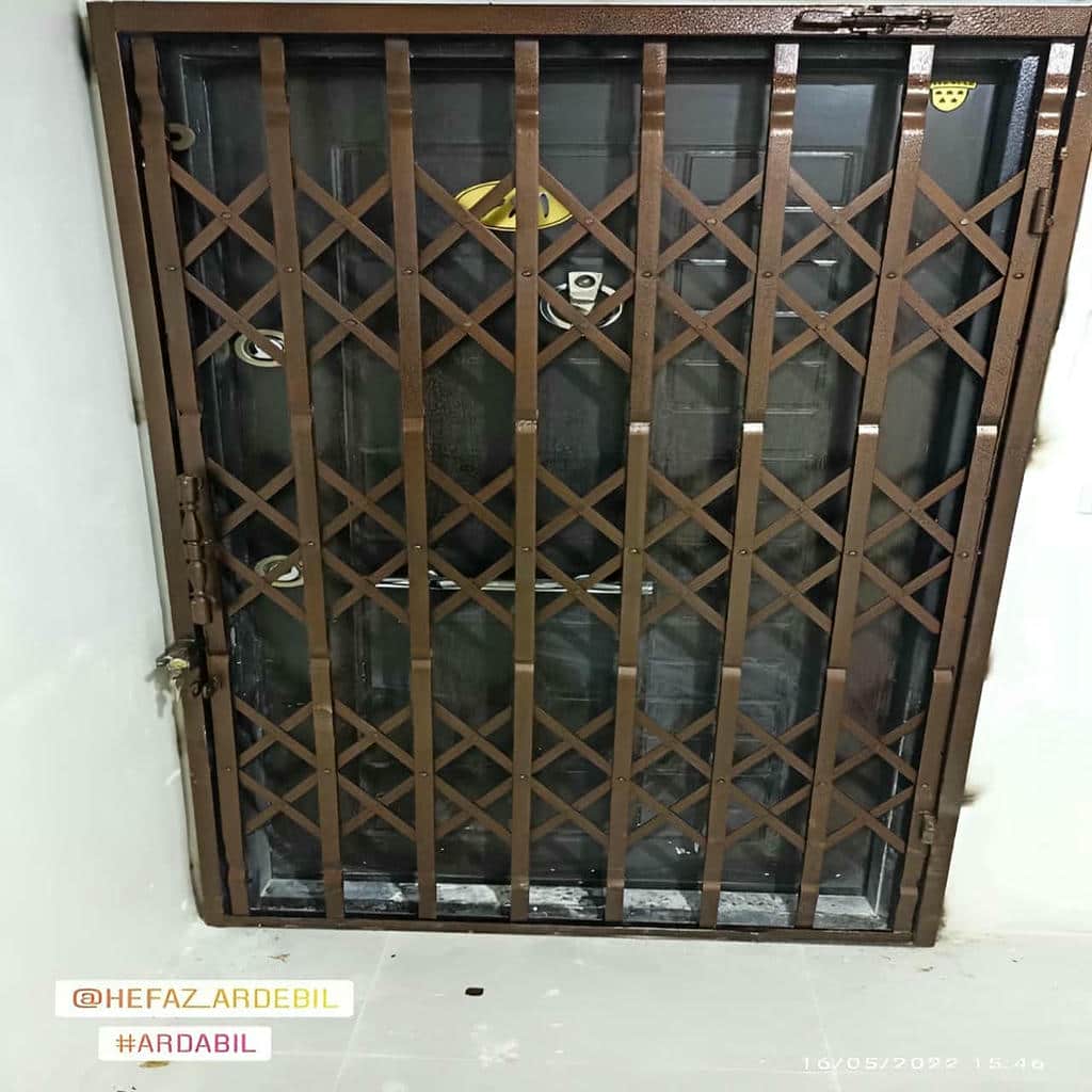 خرید درب آکاردئونی حفاظ آپارتمان طرح تقویت شده در سقز