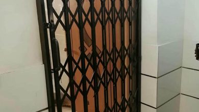 درب آکاردئونی حفاظ آپارتمان در نسیم شهر