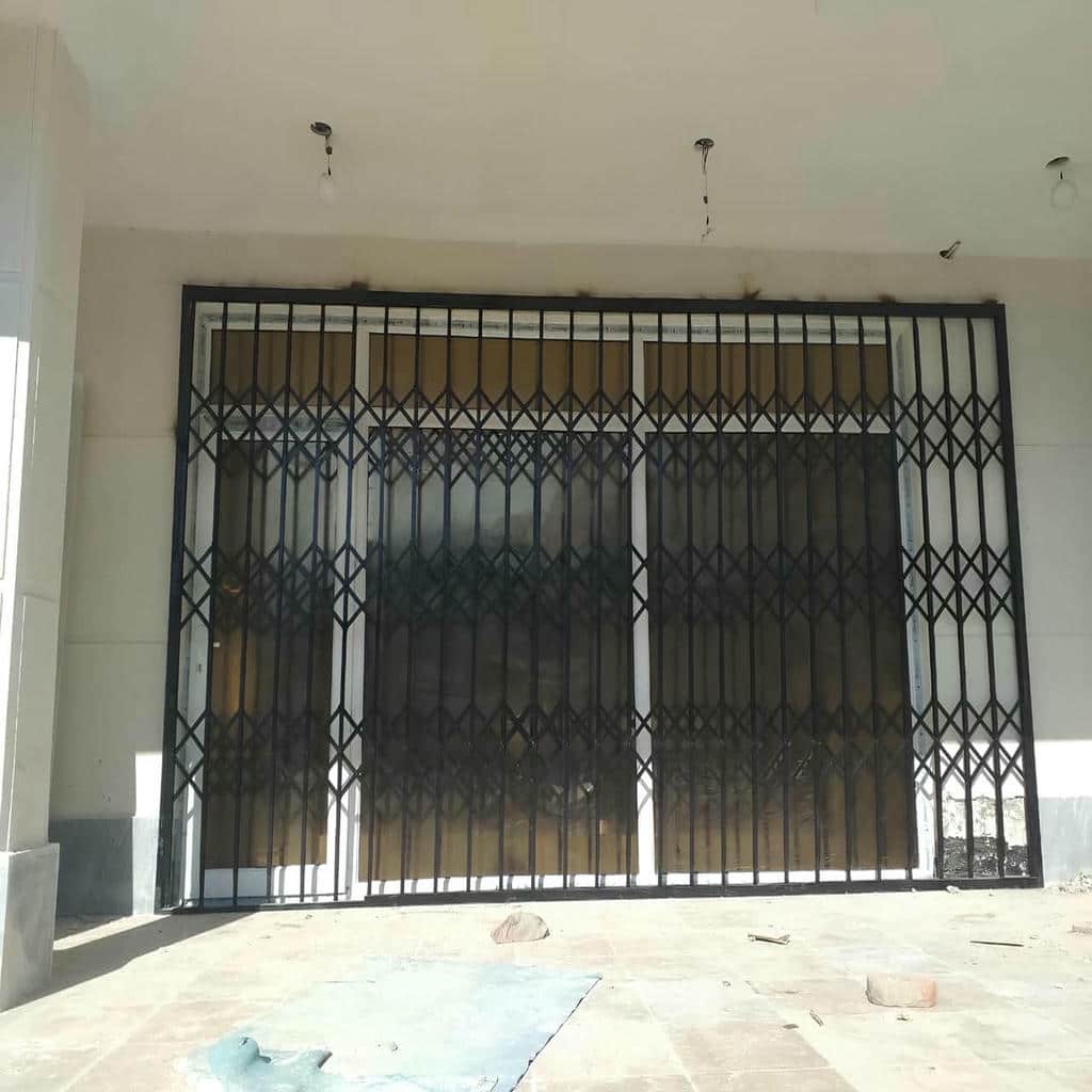 خرید درب آکاردئونی حفاظ آپارتمان طرح تقویت شده در بومهن