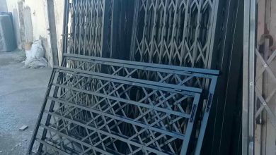 درب آکاردئونی آپارتمان در بندر لنگه