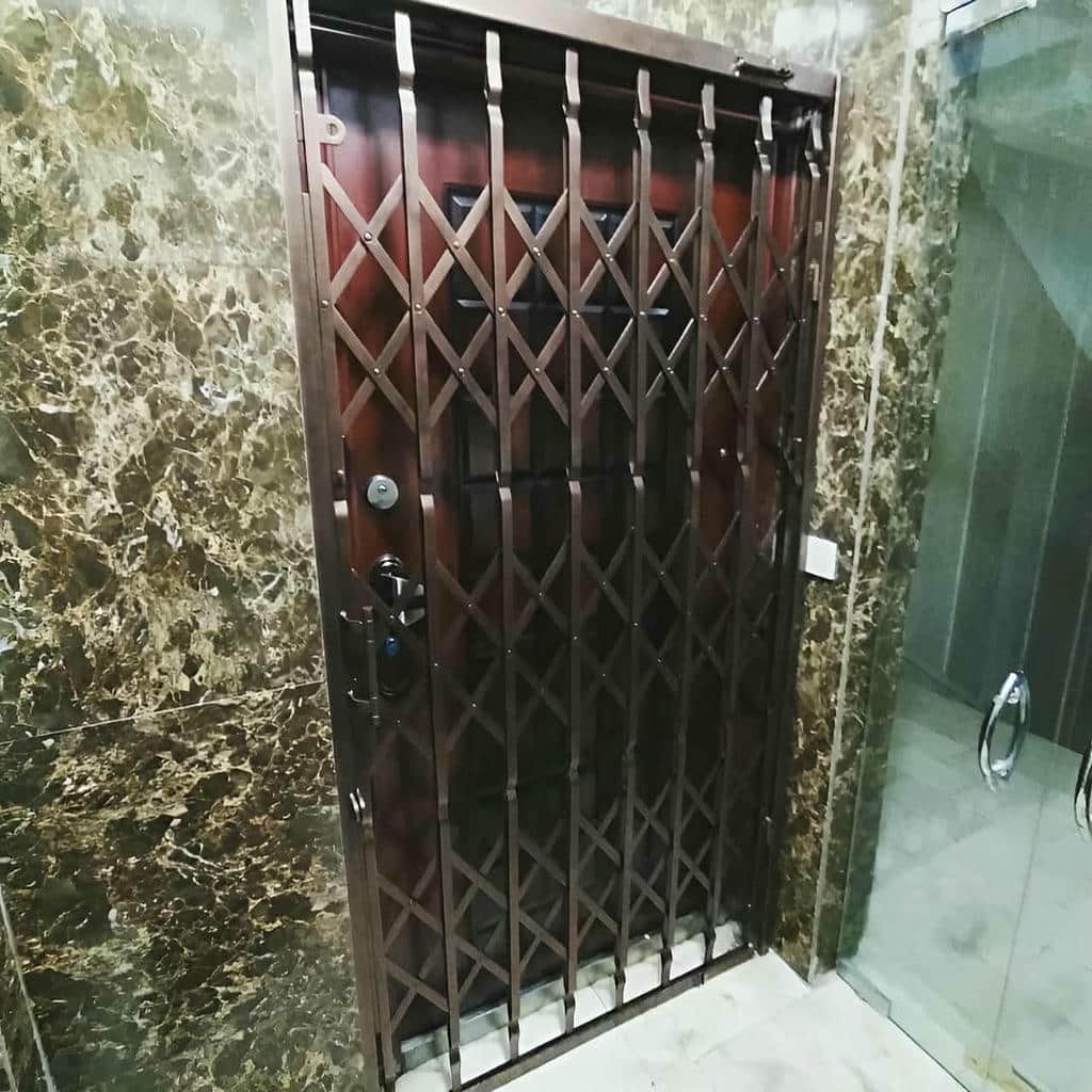 خرید درب آکاردئونی حفاظ آپارتمان دوگل در رشت