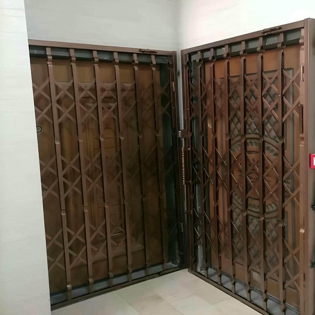 خرید درب آکاردئونی حفاظ آپارتمان دوگل در چابهار