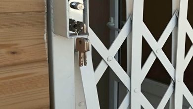 درب آکاردئونی حفاظ آپارتمان در سقز