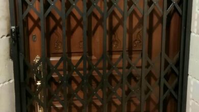 درب آکاردئونی حفاظ آپارتمان در کیش