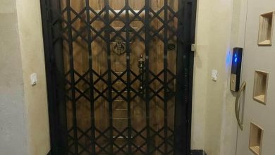 درب آکاردئونی حفاظ آپارتمان در رشت