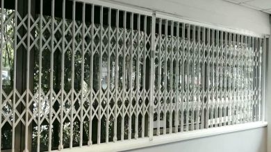 درب آکاردئونی حفاظ آپارتمان در شهریار
