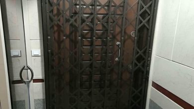 درب آکاردئونی حفاظ آپارتمان در تهران