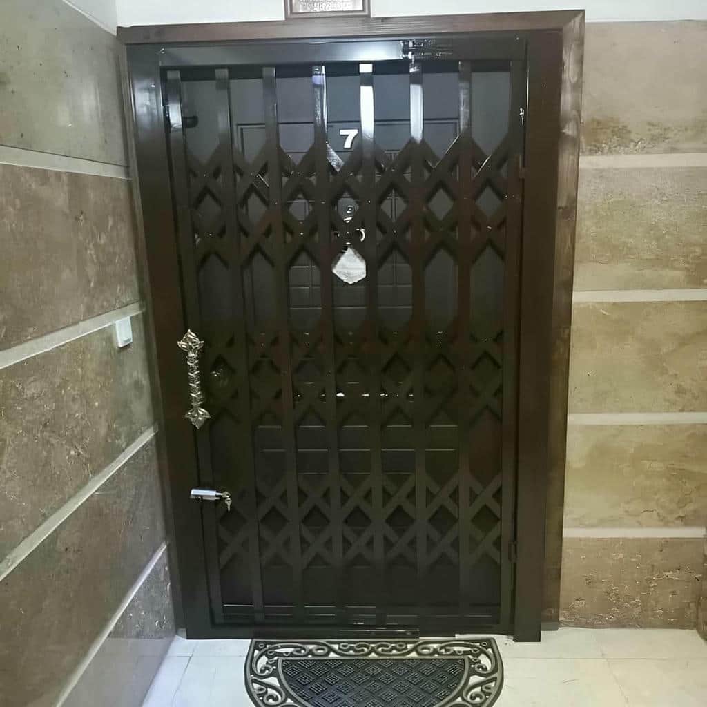 خرید درب آکاردئونی حفاظ آپارتمان دوگل در فشم