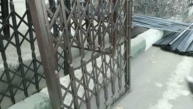 درب آکاردئونی حفاظ آپارتمان در بیرجند
