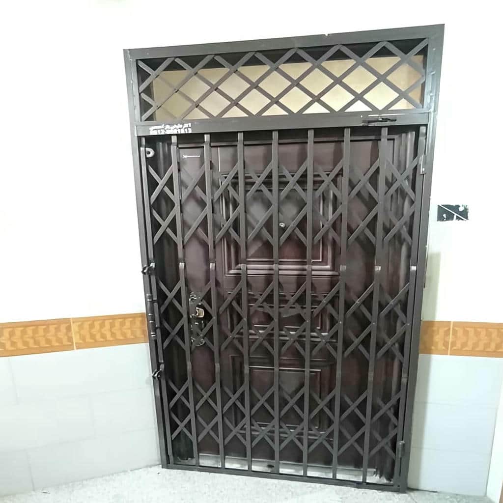 خرید درب آکاردئونی حفاظ آپارتمان طرح تقویت شده در مریوان