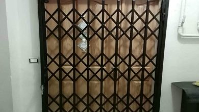 درب آکاردئونی حفاظ آپارتمان در چالوس