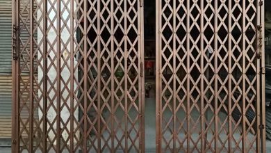 درب آکاردئونی حفاظ آپارتمان در آمل
