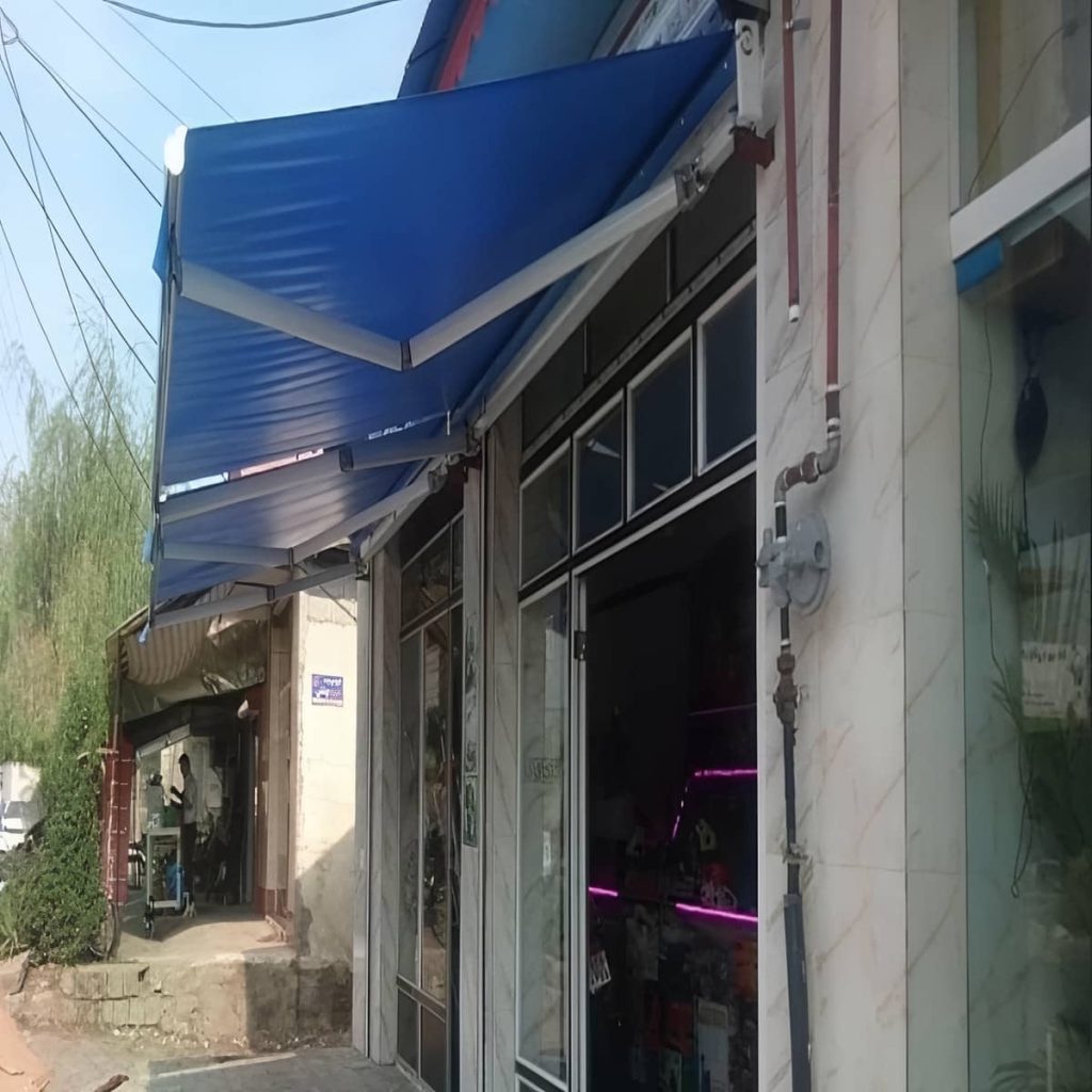 نصب سایه بان برقی اتوماتیک پارچه ضدآب در اراک