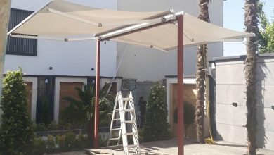 سایه بان برقی اتوماتیک در قشم