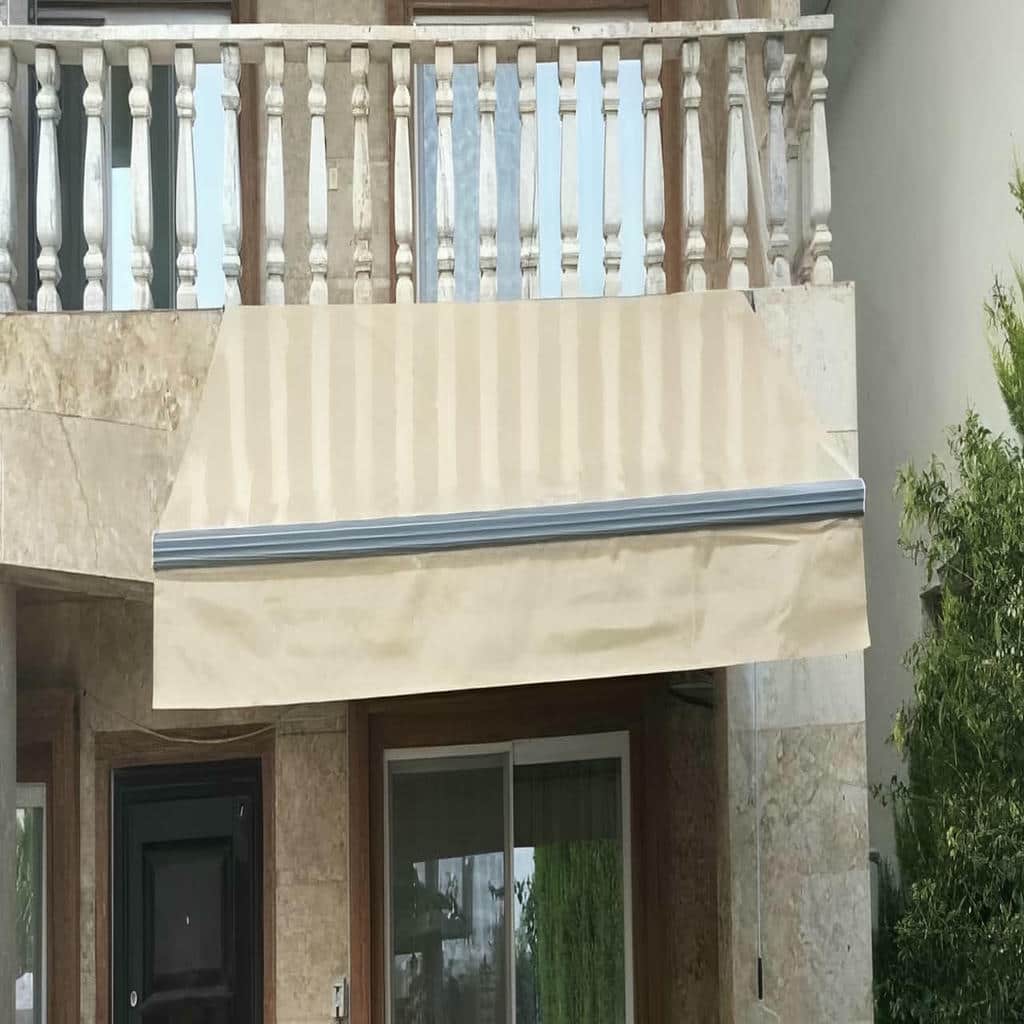 نصب سایه بان برقی اتوماتیک پارچه ضدآب در محمودآباد