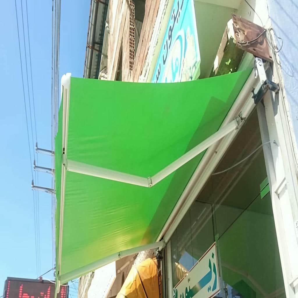 نصب سایبان برقی پارچه ضدآب در بندر بوشهر
