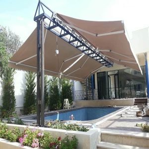 سایه بان برقی اتوماتیک در پردیس