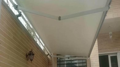 سایه بان برقی اتوماتیک در ایلام