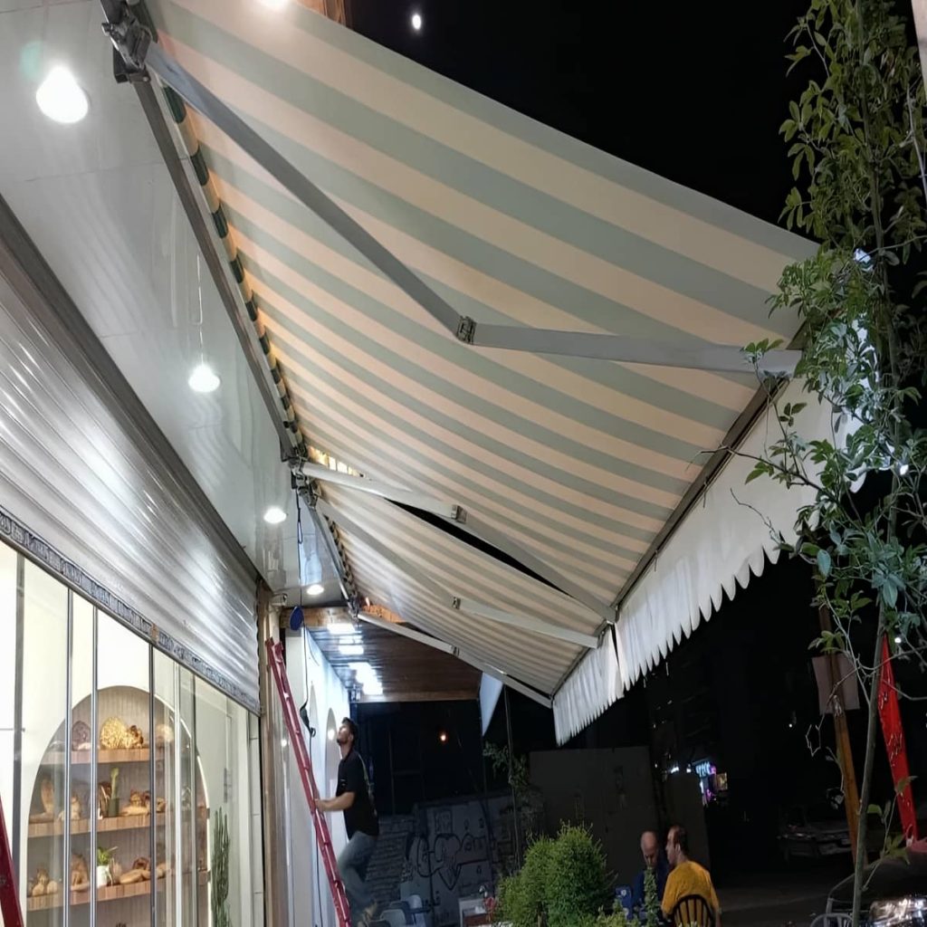 قیمت سایه بان برقی اتوماتیک مغازه در یزد