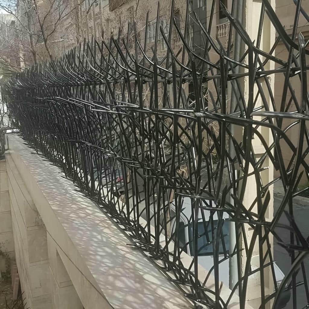 نصب حفاظ شاخ گوزنی میلگرد ضخیم در چالوس