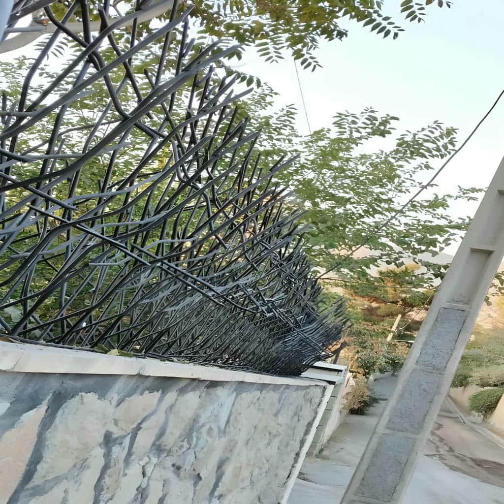 نصب حفاظ شاخ گوزنی میلگرد ضخیم در بندر بوشهر