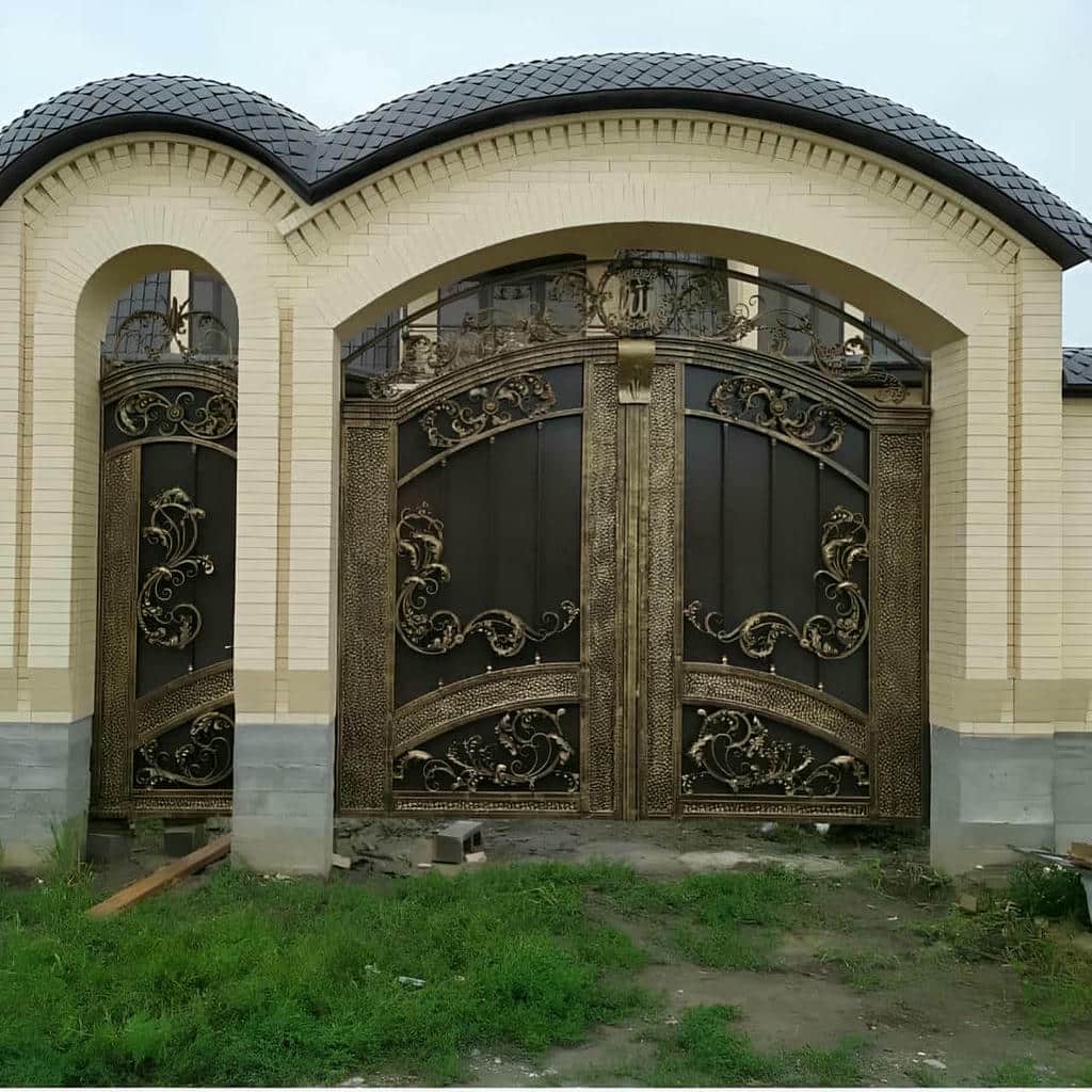 فروش درب حیاط رنگ کوره ای در استان مازندران