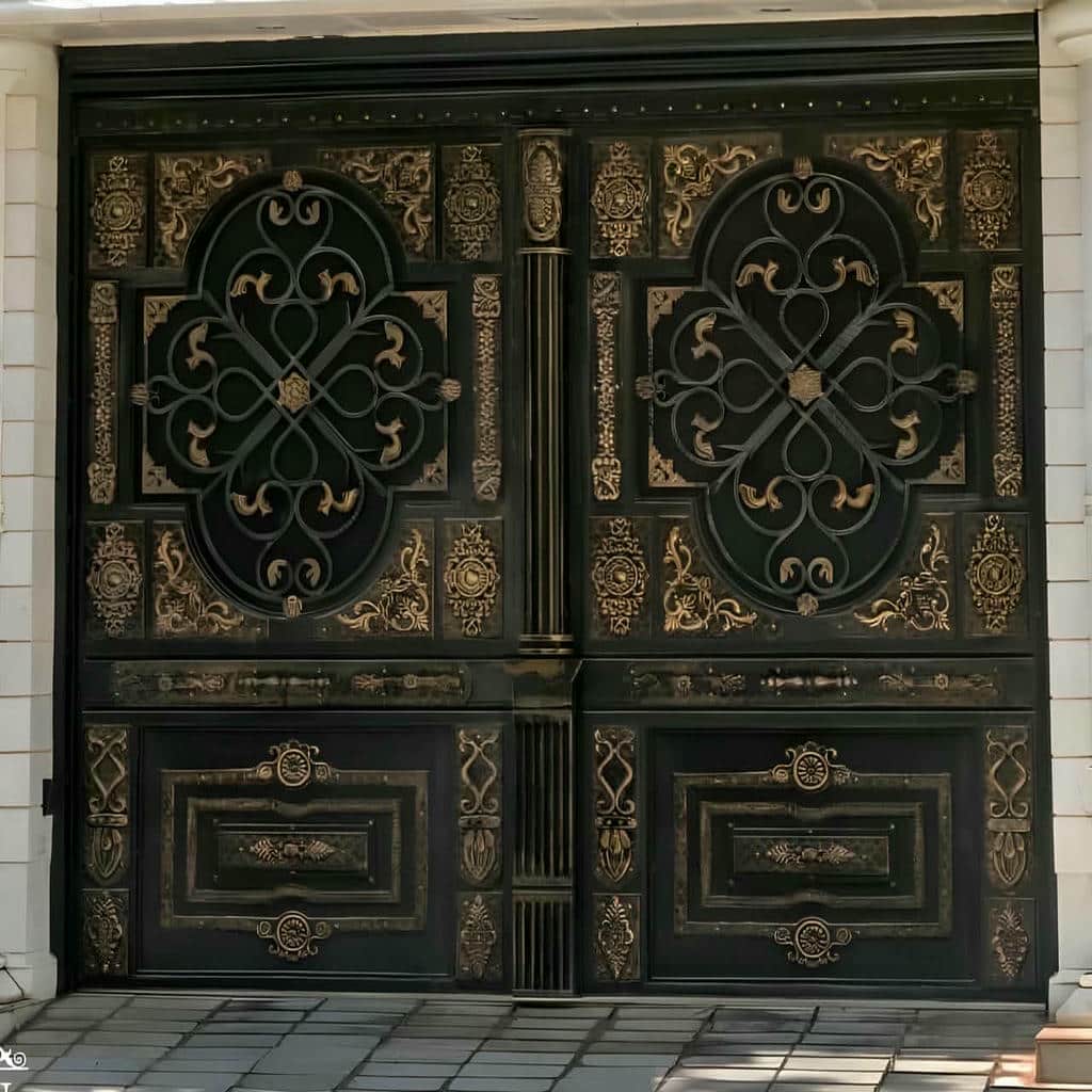 نصب درب فرفورژه حیاط در نظرآباد