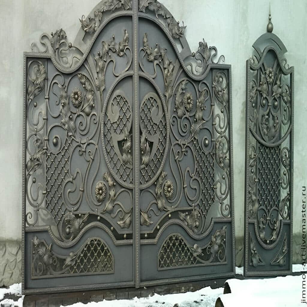 خرید درب حیاط فرفورژه در چالوس