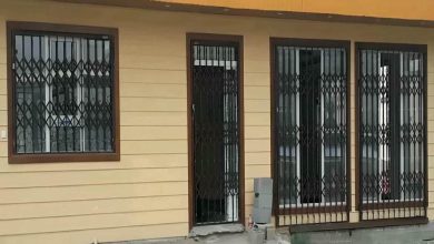 درب آکاردئونی ضد سرقت با قفل ایمن ورودی