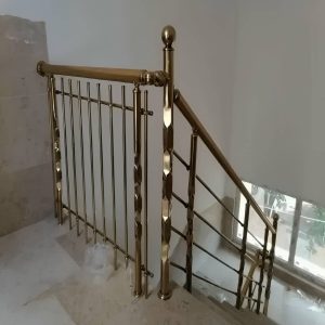 نرده استیل راه پله مدرن