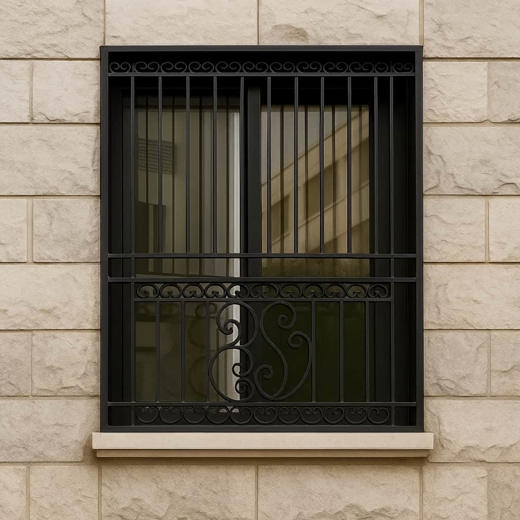 خدمات اندازهگیری حفاظ پنجره کلاسیک طرح رومی