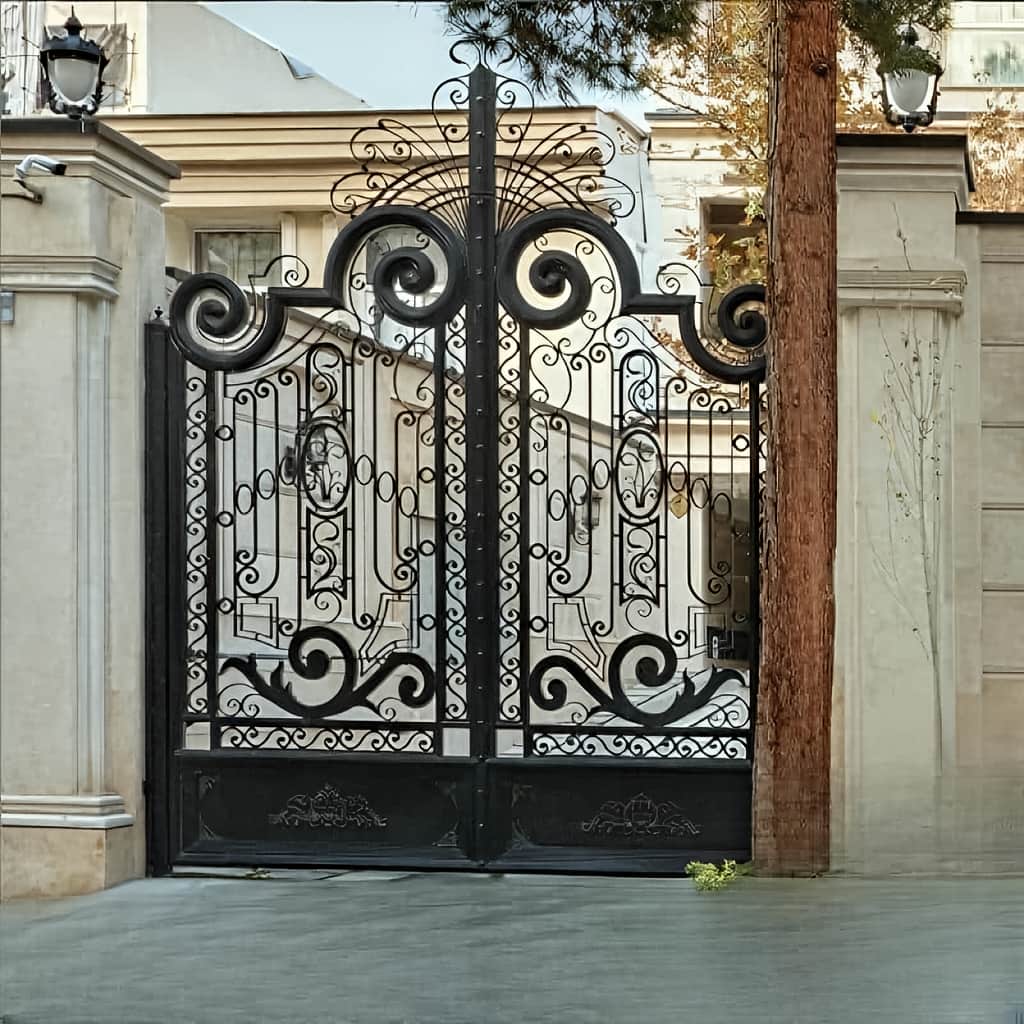 قیمت درب پارکینگ سنگین شاسی دوبل سفارشی
