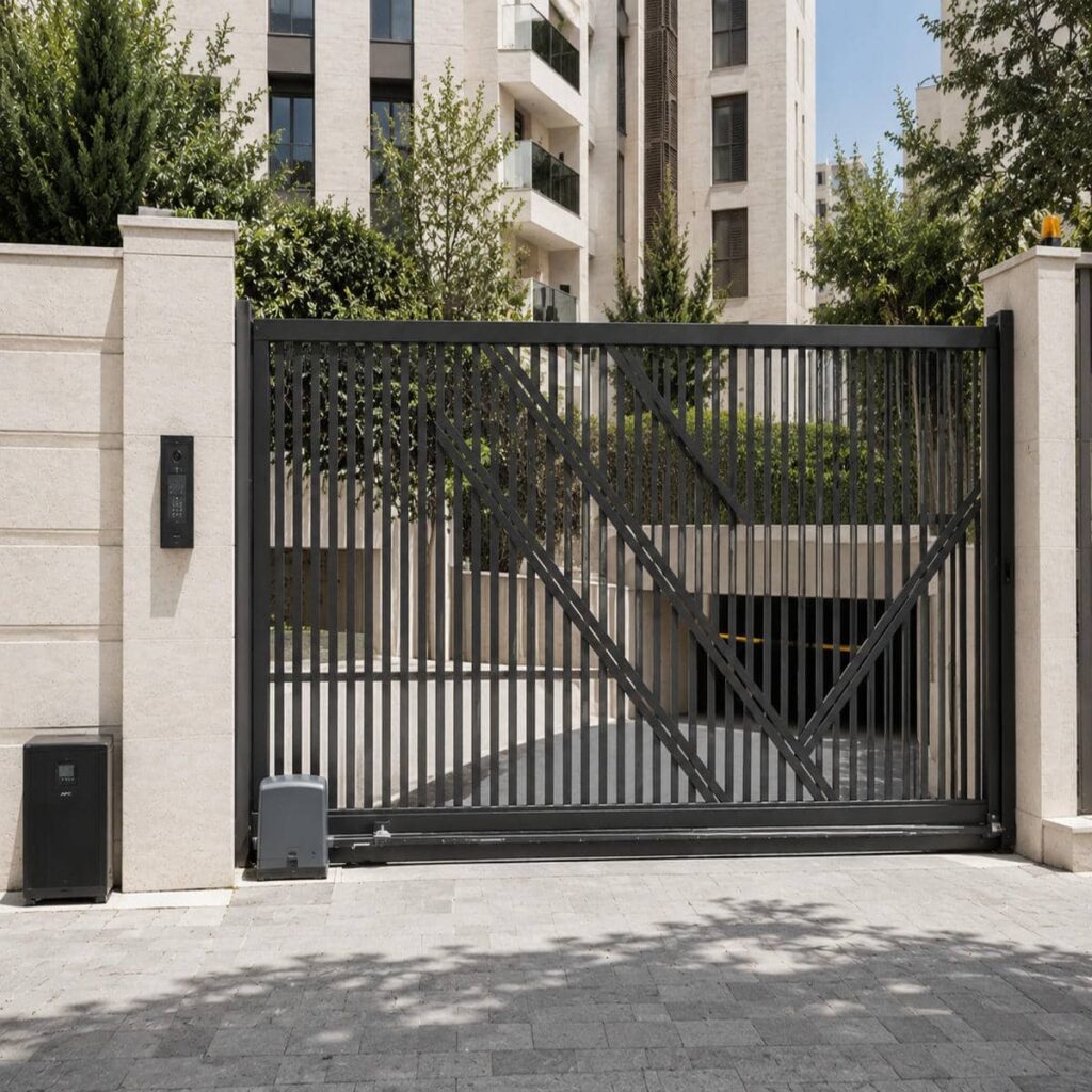 خدمات جک درب پارکینگ شفت بلند برای لنگه عریض