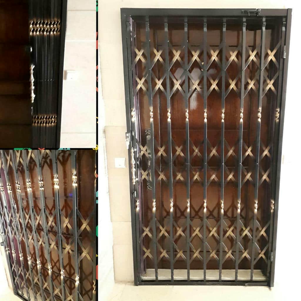 اجرای درب آکاردئونی طلایی سلطنتی پنج گل