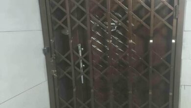 7 طرح درب آکاردئونی تسمه پهن آهنی