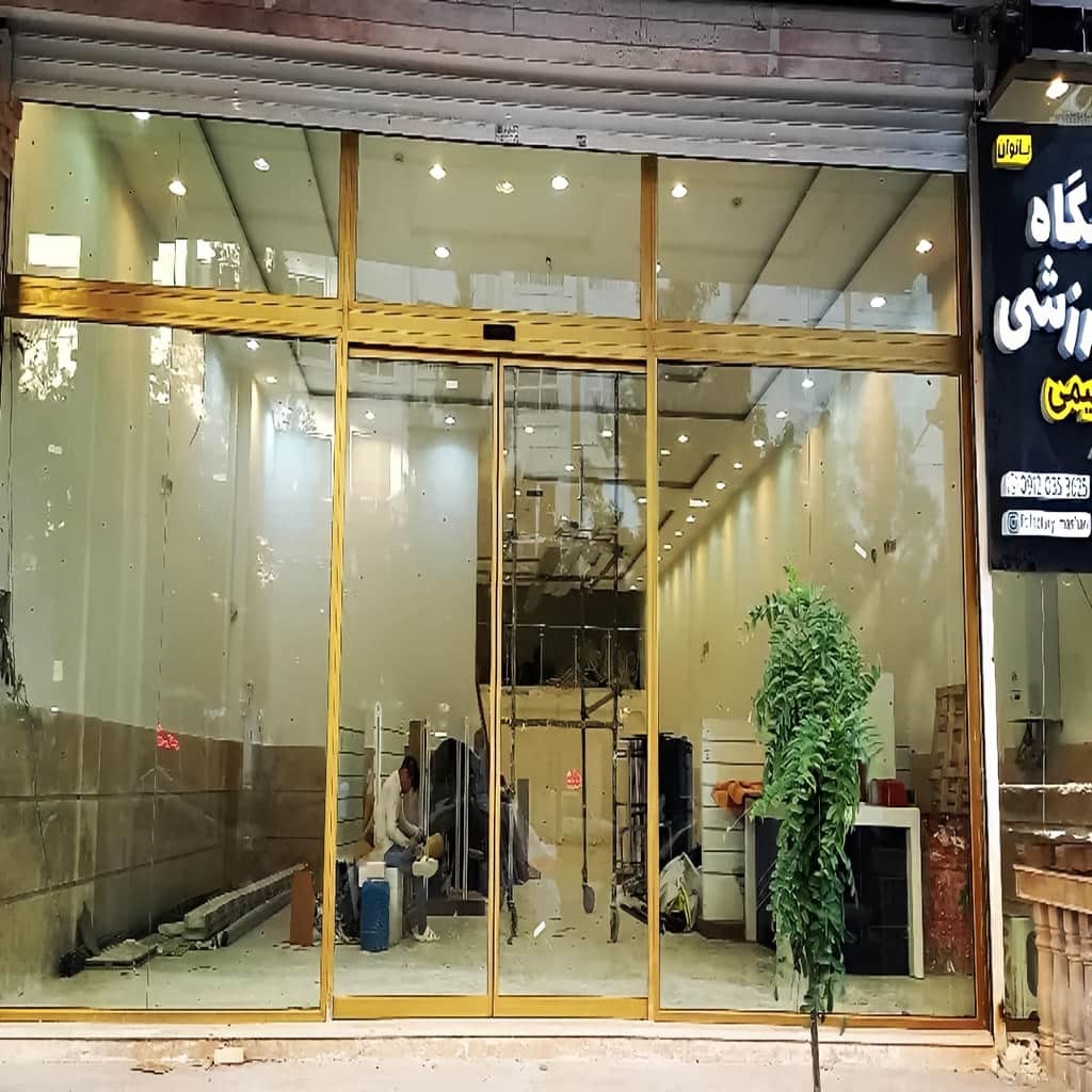 نصب سنسور مادون قرمز درب اتوماتیک شیشه ای