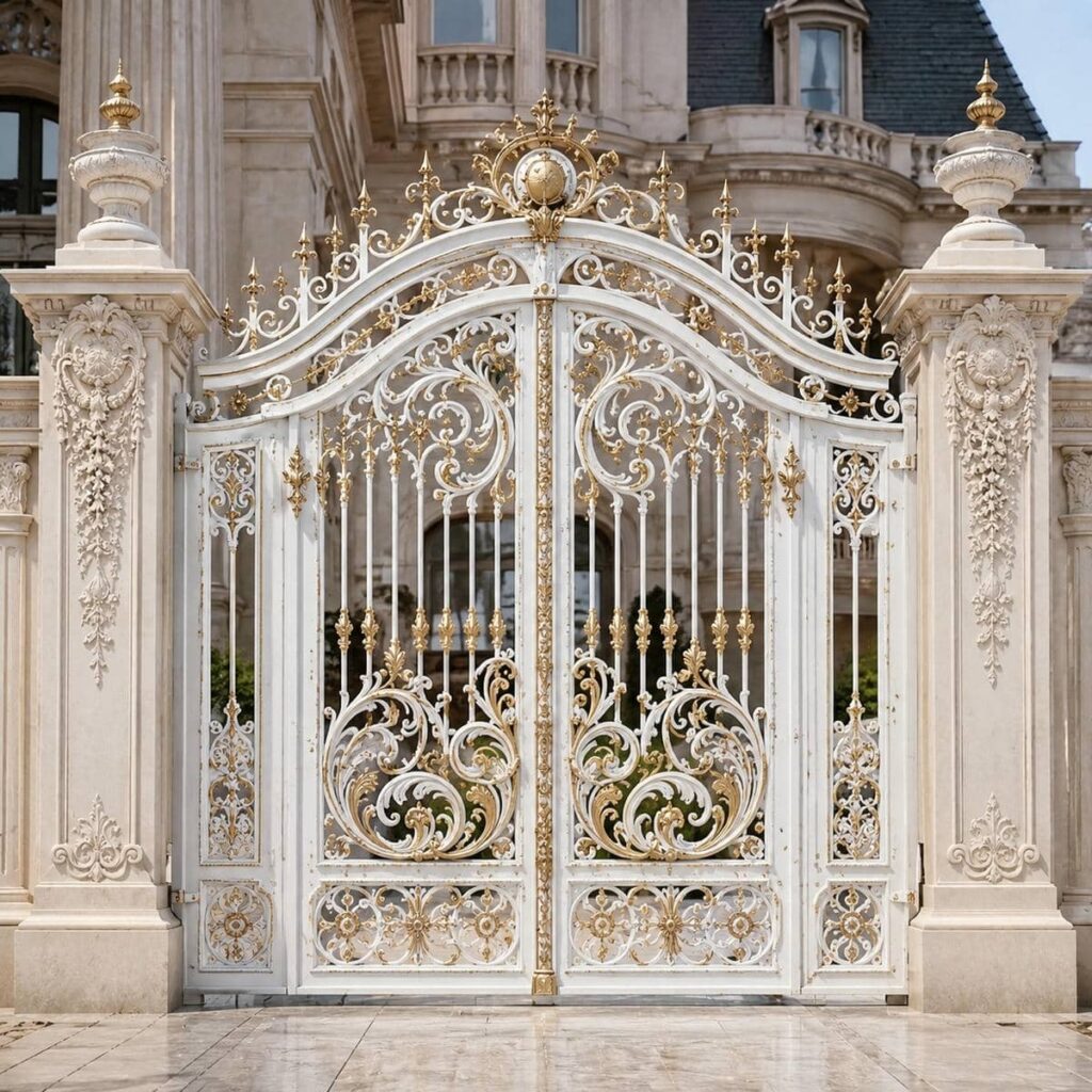 تولید درب حیاط برش لیزری هندسی با ورق پشتی