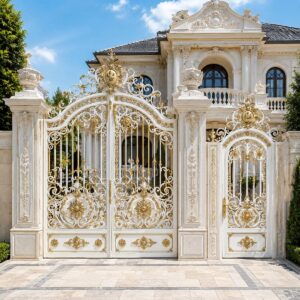 7 طرح درب پارکینگ کشویی محوطه