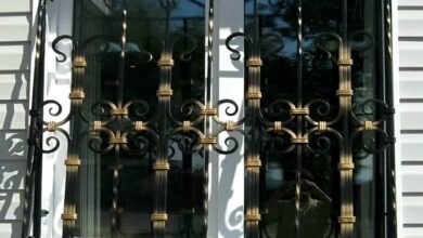 12 طرح حفاظ پنجره ویلایی نمای باغ
