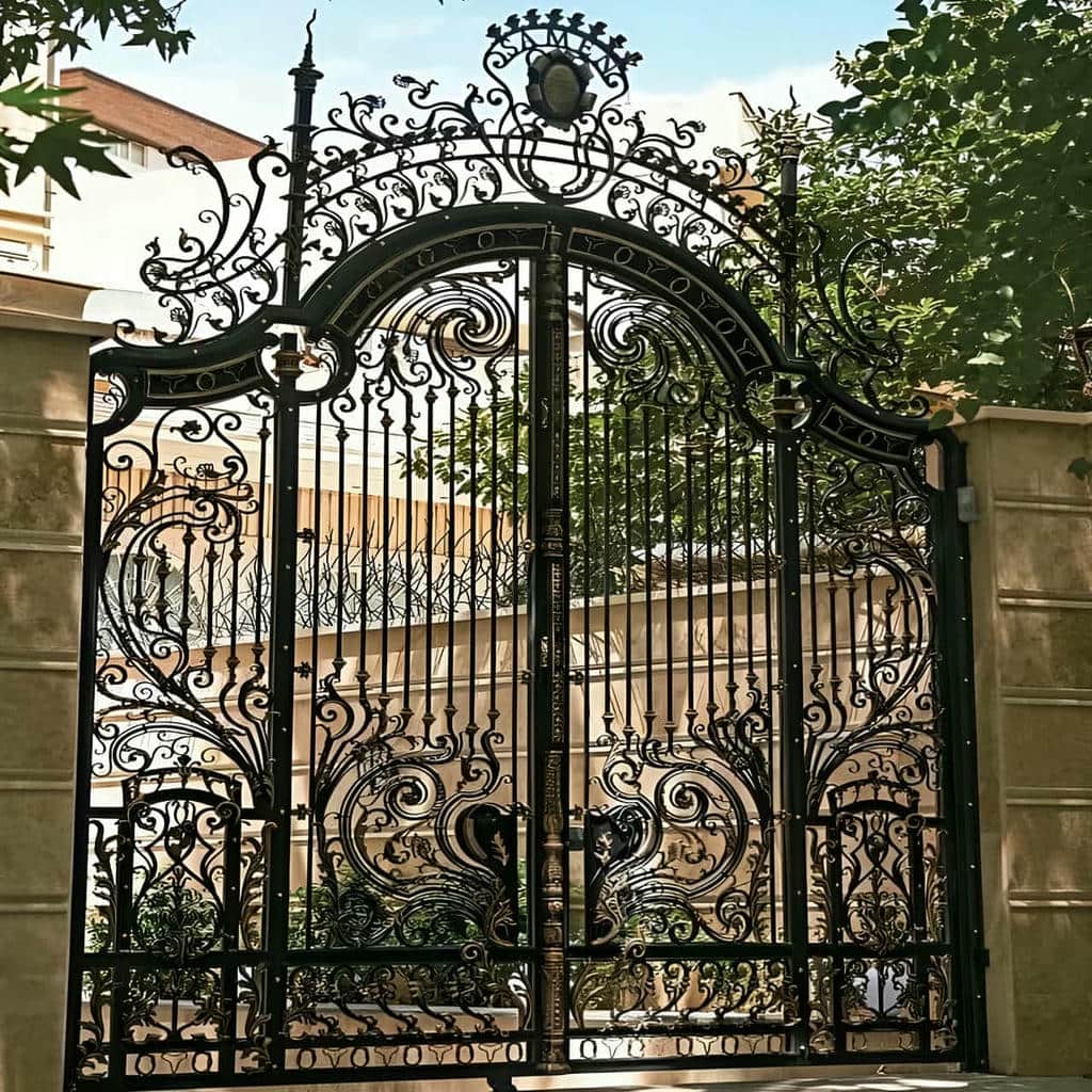 ثبت سفارش درب پارکینگ ریلی ریل زمینی ورق دار