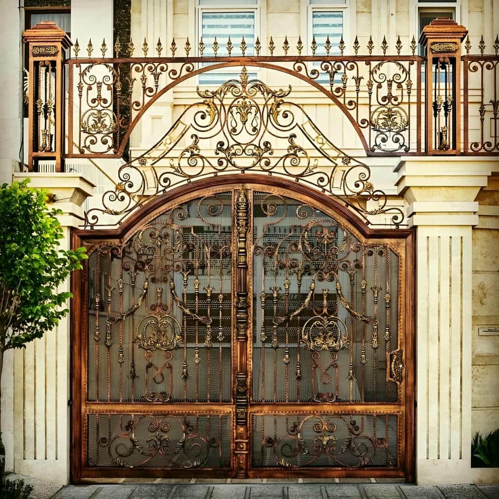 ساخت درب لاکچری ویلا مدل شیشه خور