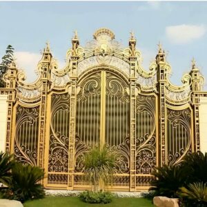 10 طرح درب حیاط لولایی ستون دار