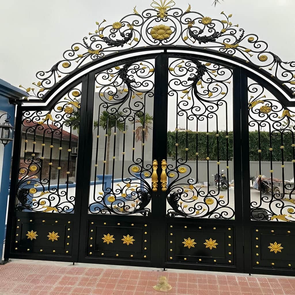 نصب درب ترموود نما چوب برای ورودی ویلا