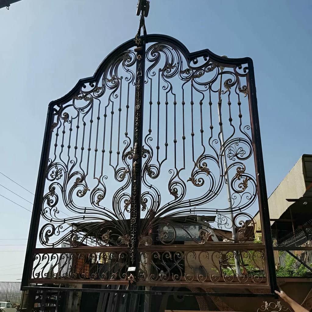 فروش درب حیاط برش لیزری هندسی خطی