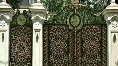 10 مدل درب پارکینگ دو لنگه عریض