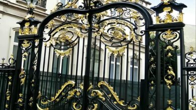 8 مدل درب آهنی حیاط طرح مدرن