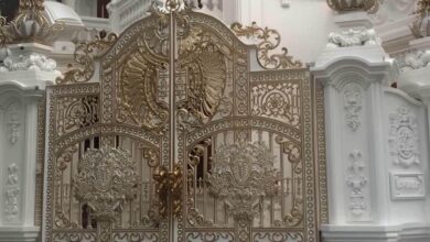 7 مدل درب باغ آهنی قوسی